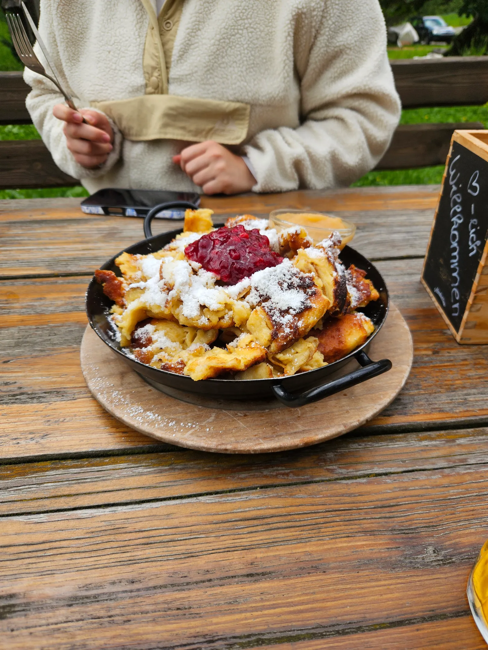 Kaiserschmarrn op een berghut bij Mayrhofen